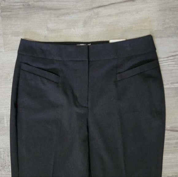 Chico's Ankle Slacks Trousers Womens Size 0.5(S) Black Straight Leg Soft - Picture 3 of 13